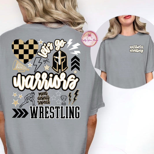 Wrestling Let's Go Warriors New Design 2025