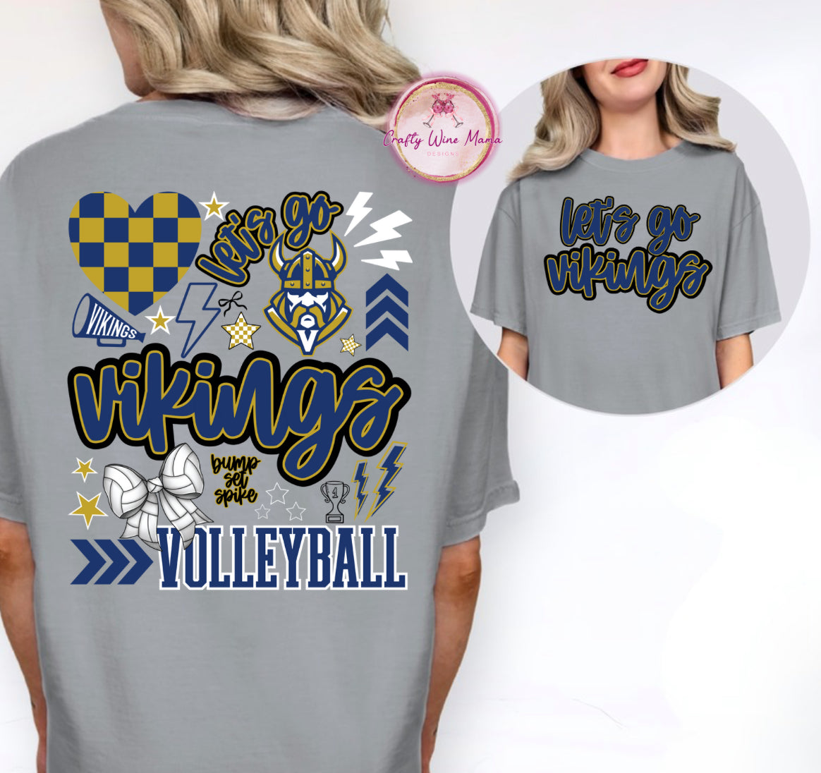 Let's Go Vikings Volleyball - New Design 2025