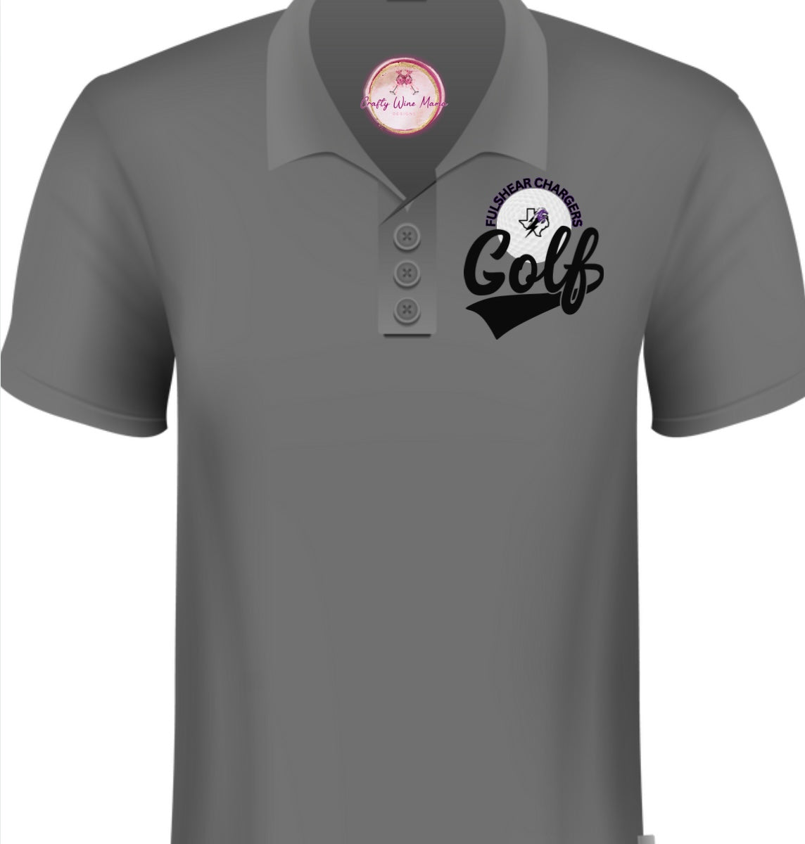 MEN'S - Fulshear Chargers Polo Golf Option #2