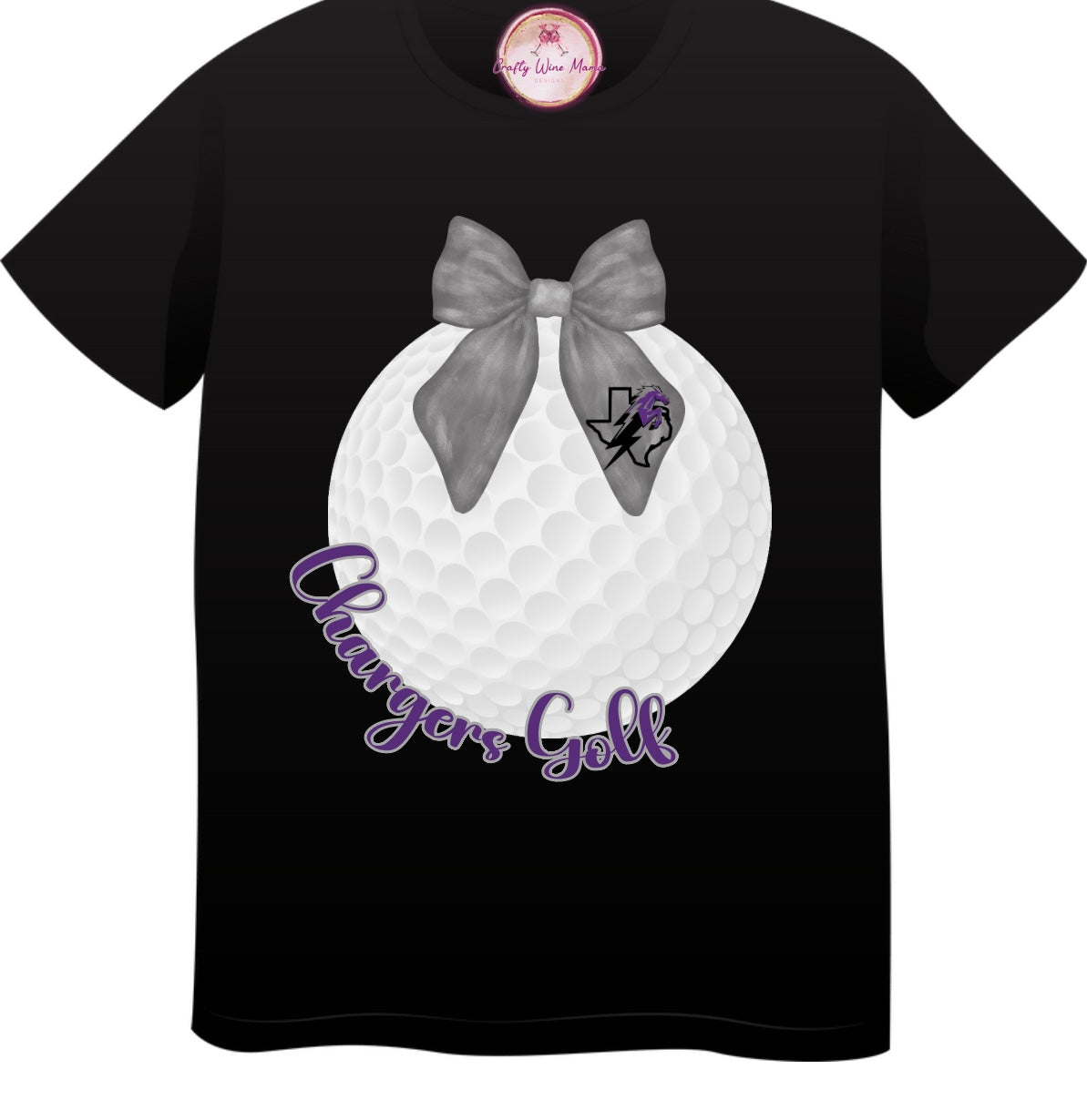 WOMEN'S - Fulshear Chargers Golf Ball with Bow