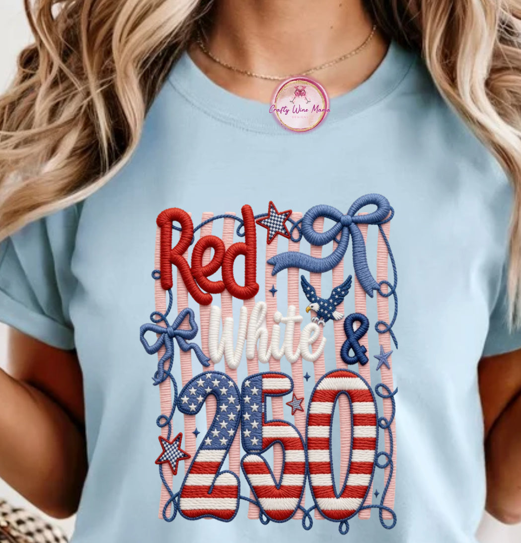 Red, White & 250 -Option #1
