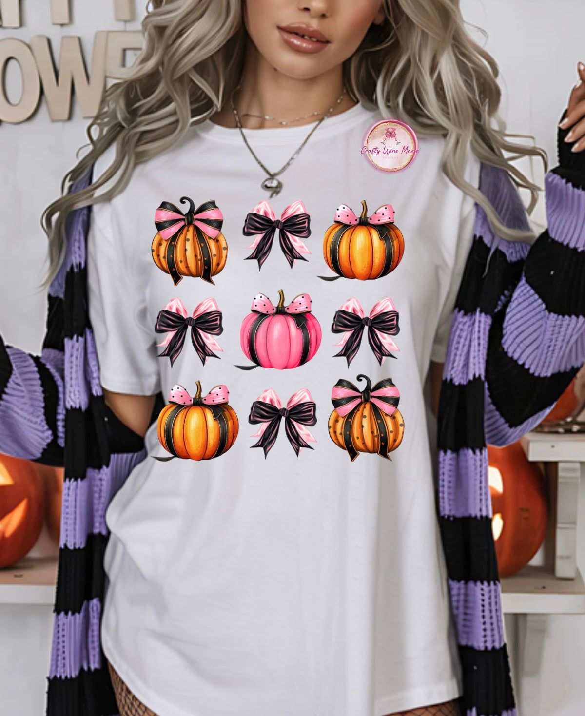 Pumpkins w/Bows Option #2