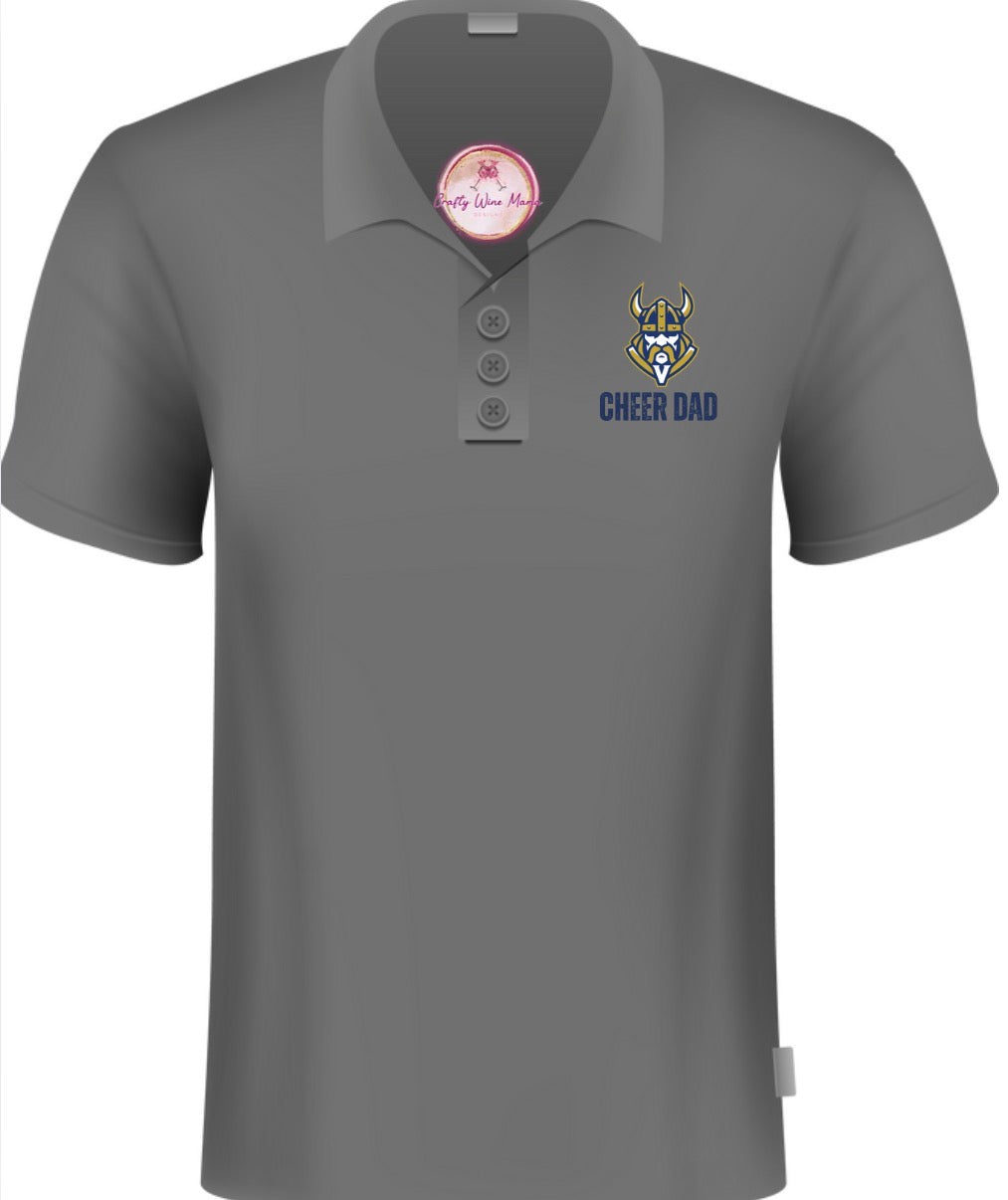 Vikings Cheer Dad Polo
