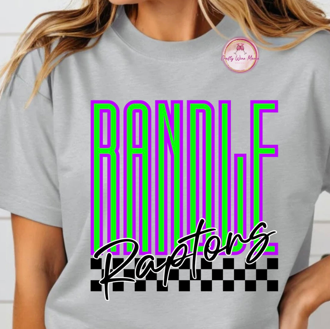 Randle Raptors -Checkerboard