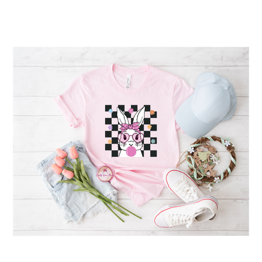 Happy Easter-Black Checkers