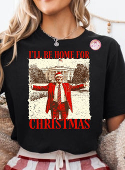 I'll be Home for Christmas (Black/Red)