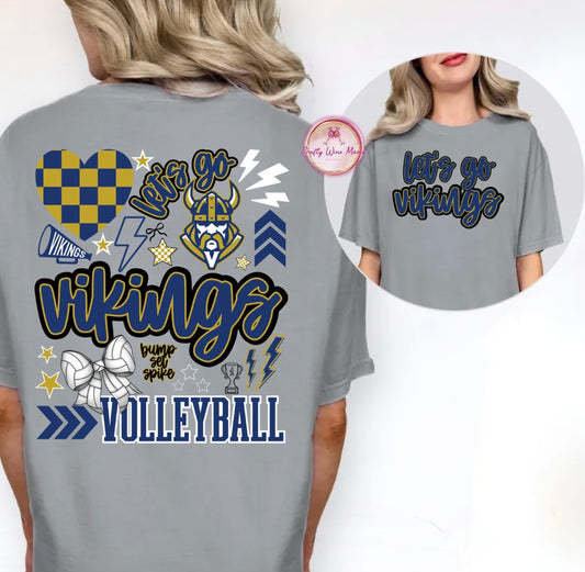 Volleyball Let's Go Warriors New Design 2025