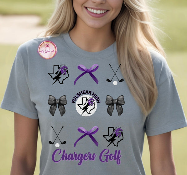 Chargers Golf with Bows