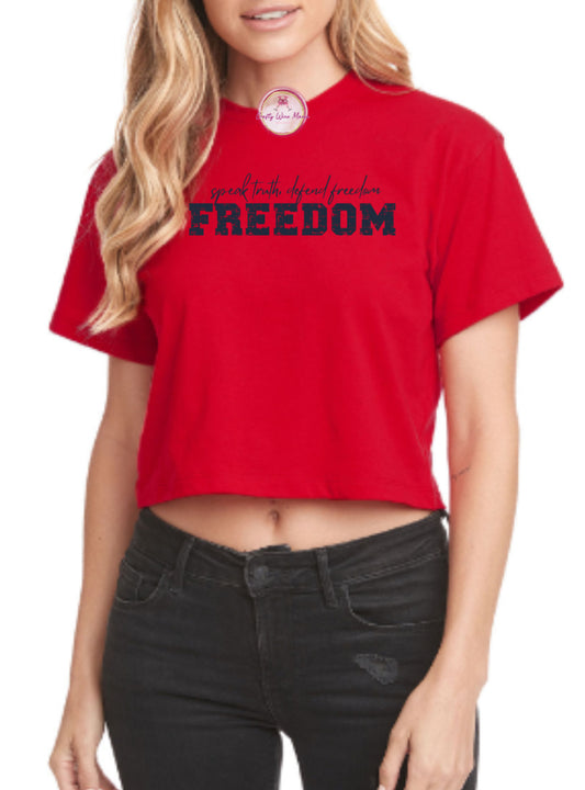Speak Truth Defend Freedom Black Font - Red For Charlie Kirk Day
