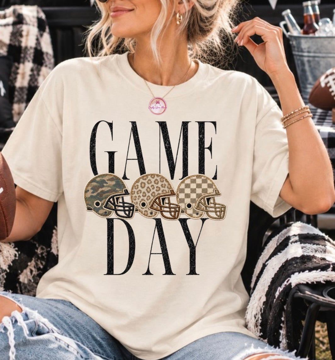 Game Day w/3 Helmets