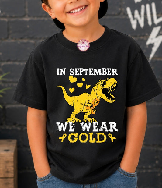 In September We Wear Gold Dinosaur