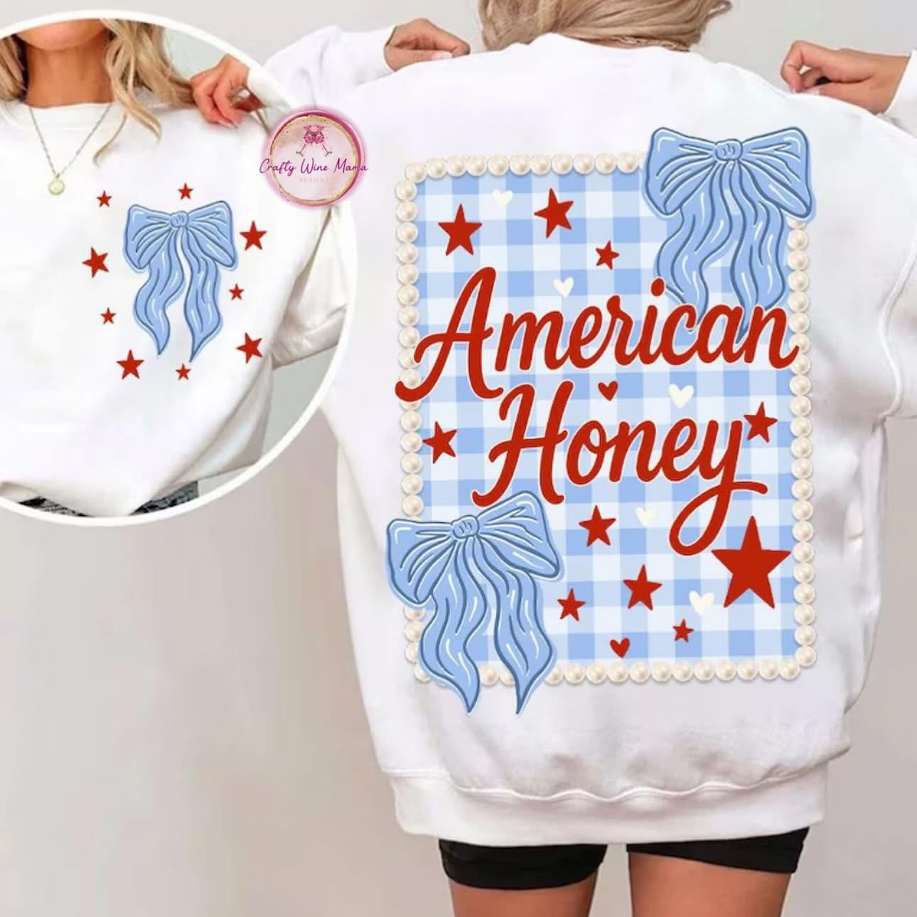 American Honey with Bows & Stars