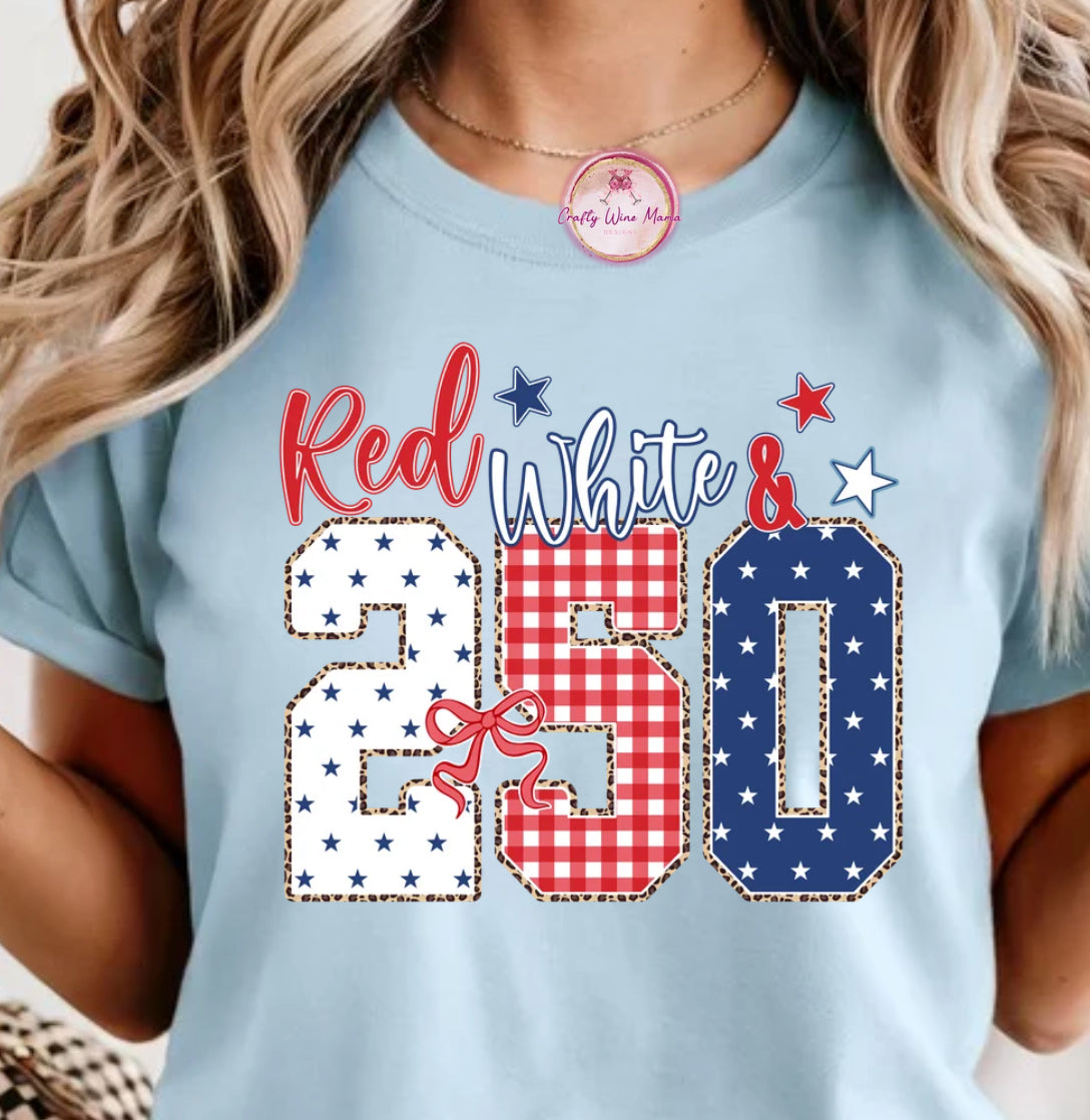 Red, White & 250 -Option #2