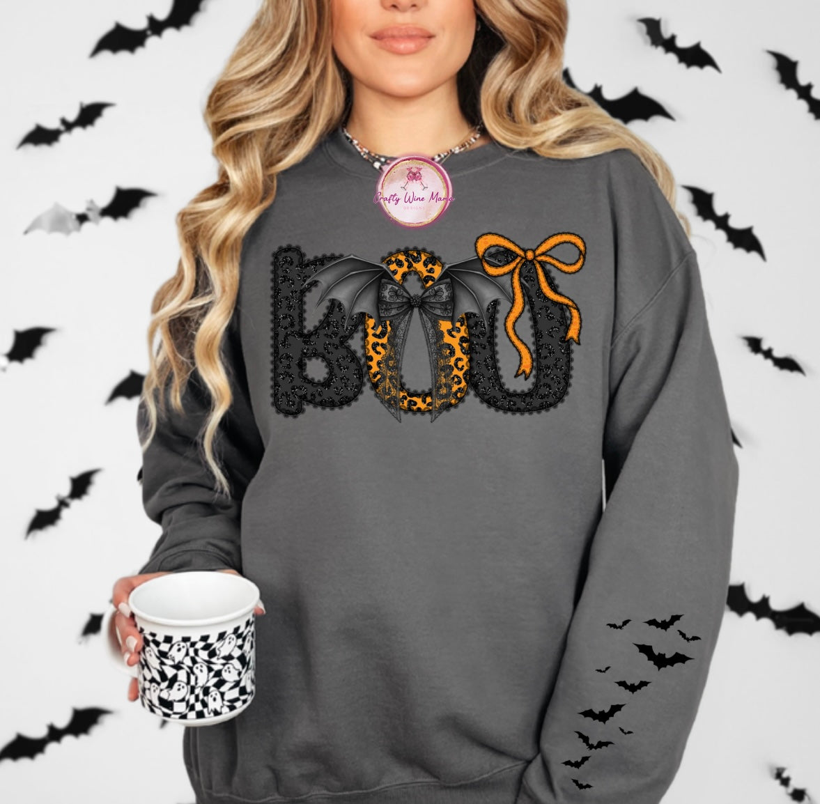 Boo w/Bats on Sleeve