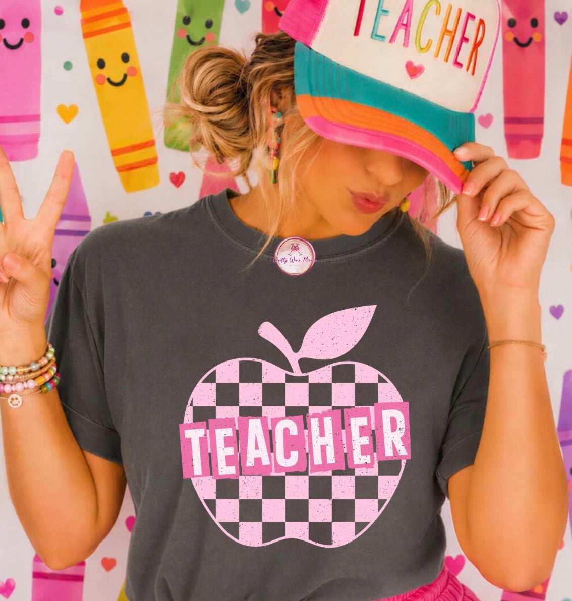 Teacher with Apple